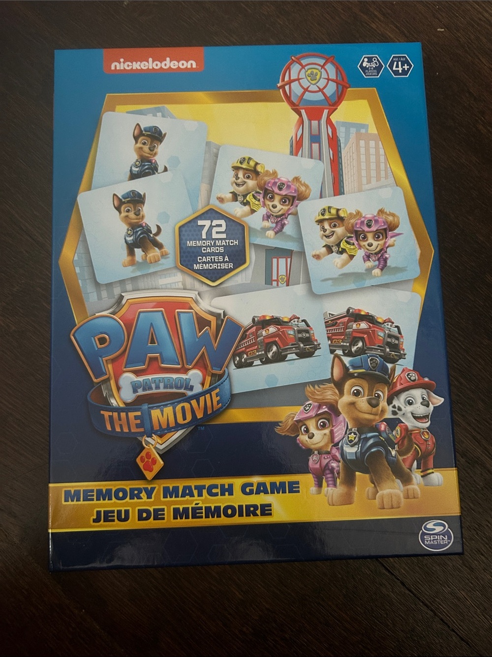 Nickelodeon PAW Patrol The Movie Memory Match Game - Blue & Yellow